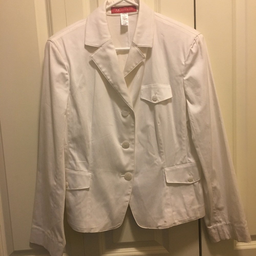 Anne Klein White Business Jacket