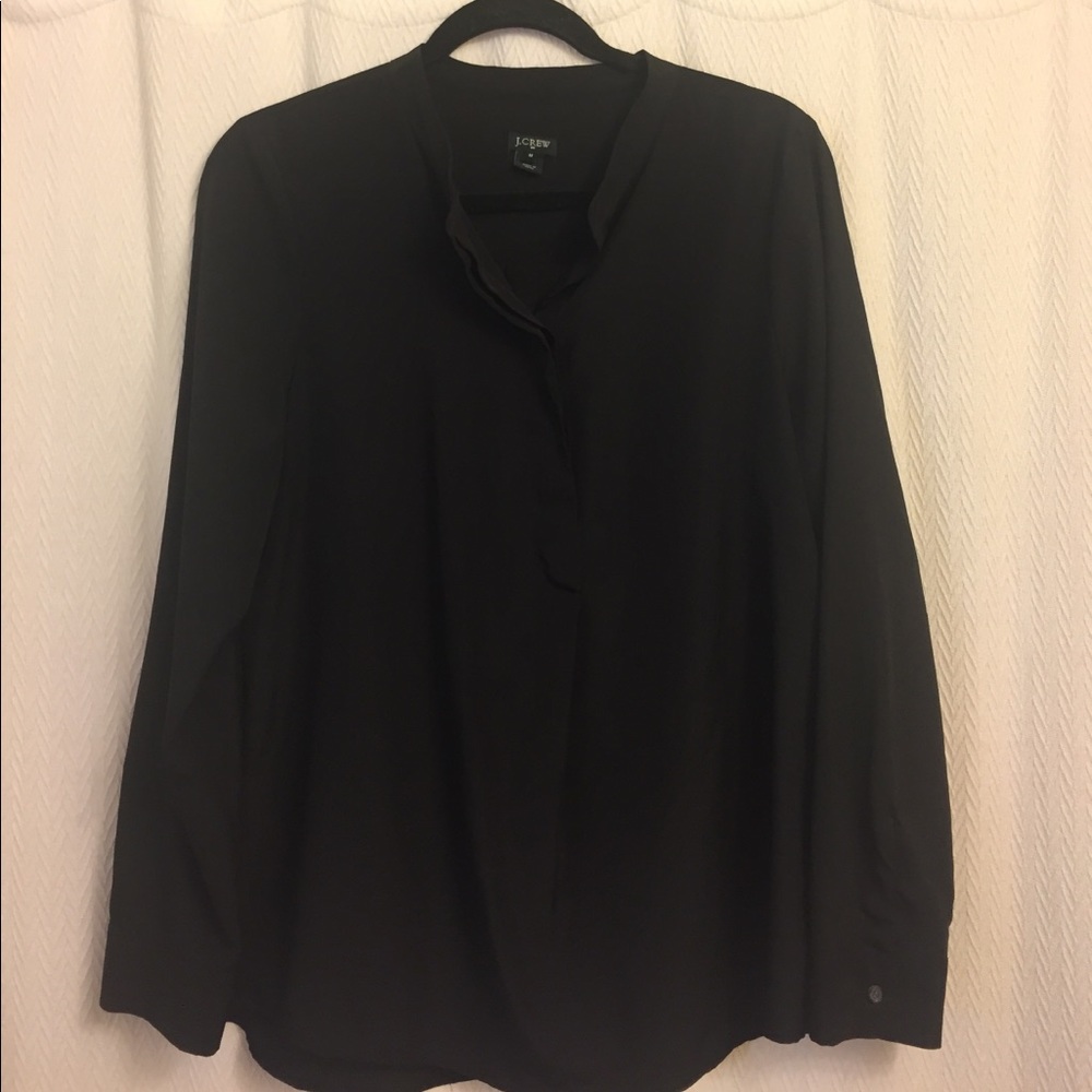 J Crew black blouse