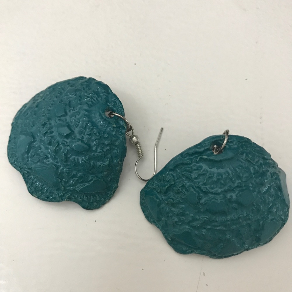 Handmade ceramic earrings.