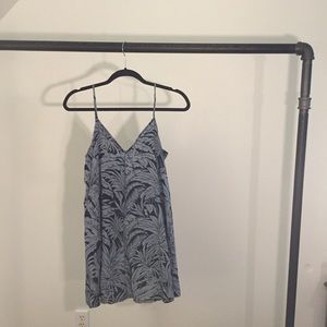 Topshop Palm Print Dress