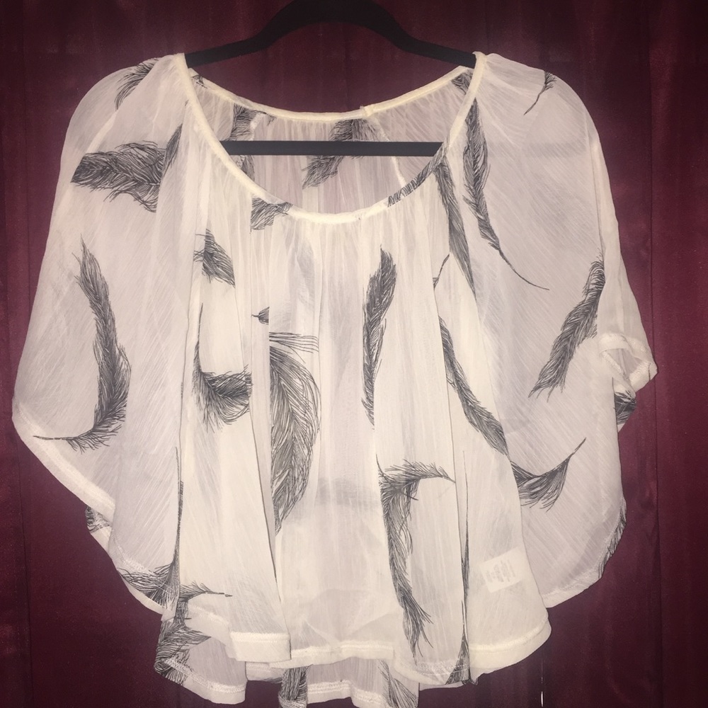 Poncho shirt sheer