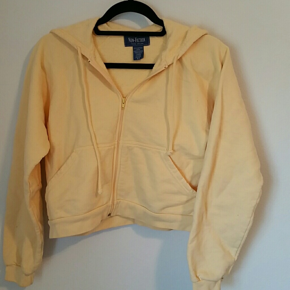 Yellow Victoria's Secret hoodie