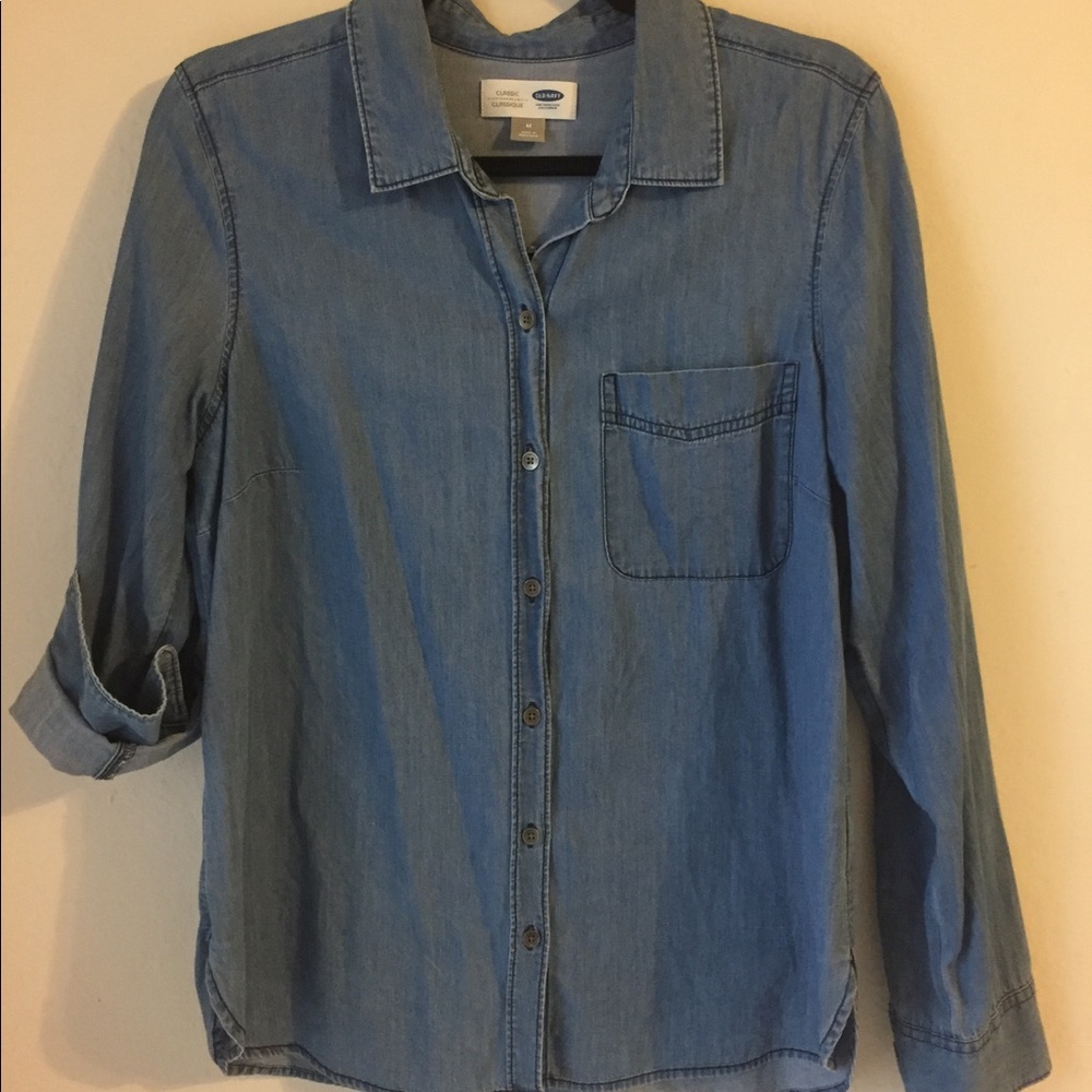 Old Navy Chambray Button Up