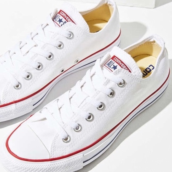 CONVERSE WOMENS SIZE 8 WHITE SHOES - Picture 5 of 6