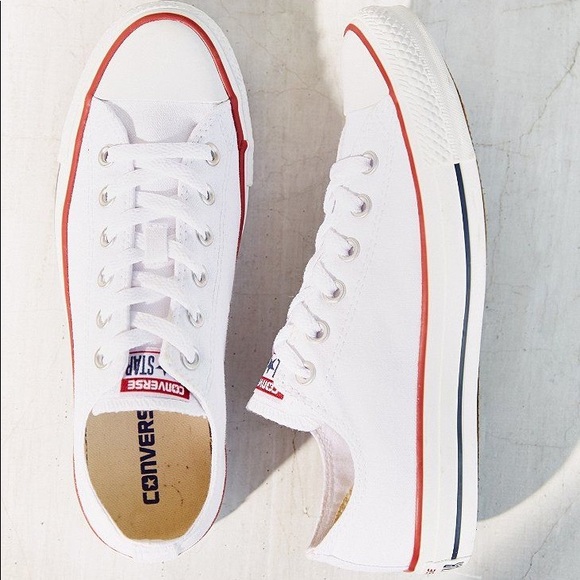 CONVERSE WOMENS SIZE 8 WHITE SHOES - Picture 4 of 6