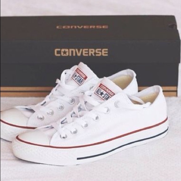 CONVERSE WOMENS SIZE 8 WHITE SHOES - Picture 6 of 6