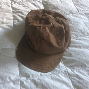 Leather baseball cap