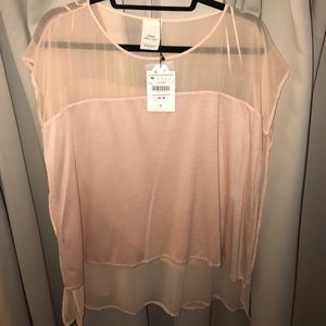 Multi-Layered Peach Blouse