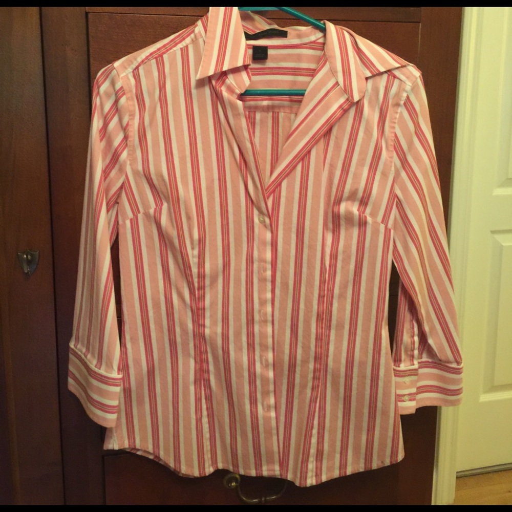 Express button front shirt