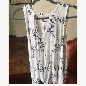 Free People Floral Dress Sleeveless L