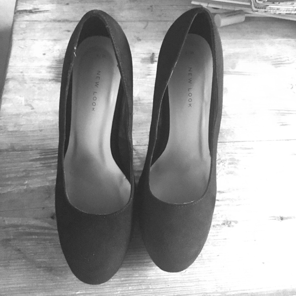 Black New Look Platform Heels 39
