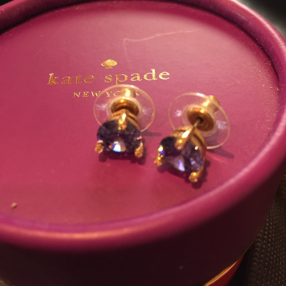 Kate spade purple studs