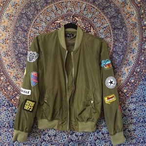 Bomber Jacket with Patches