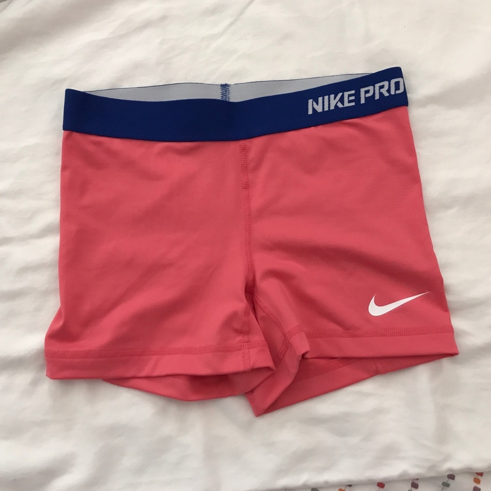 NIKE PRO Pink Compression Shorts, Size Small