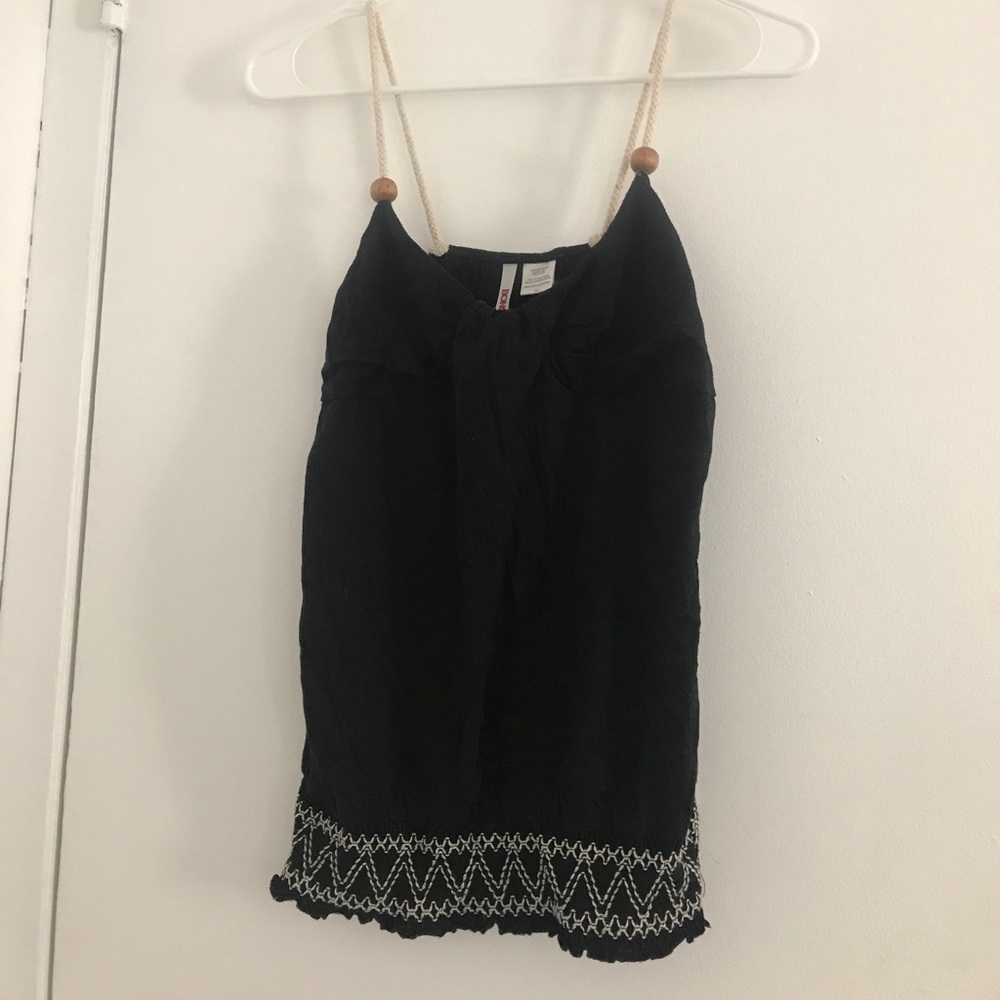 Black tank top