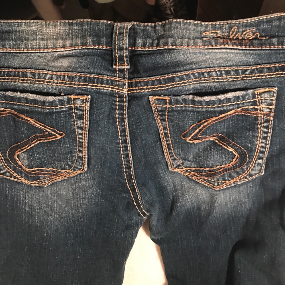Silver bootcut jeans