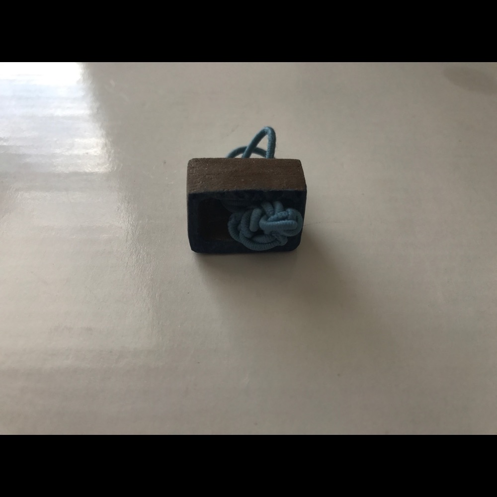 Handmade ceramic ring.