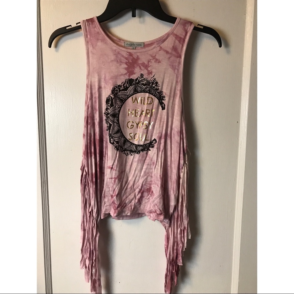 ❗️4 items forNWOT Charlotte Russe fringed tank top