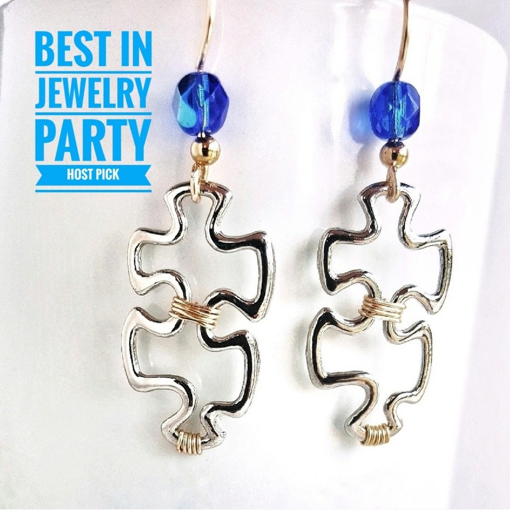 Puzzle Piece - Autism Support Earrings