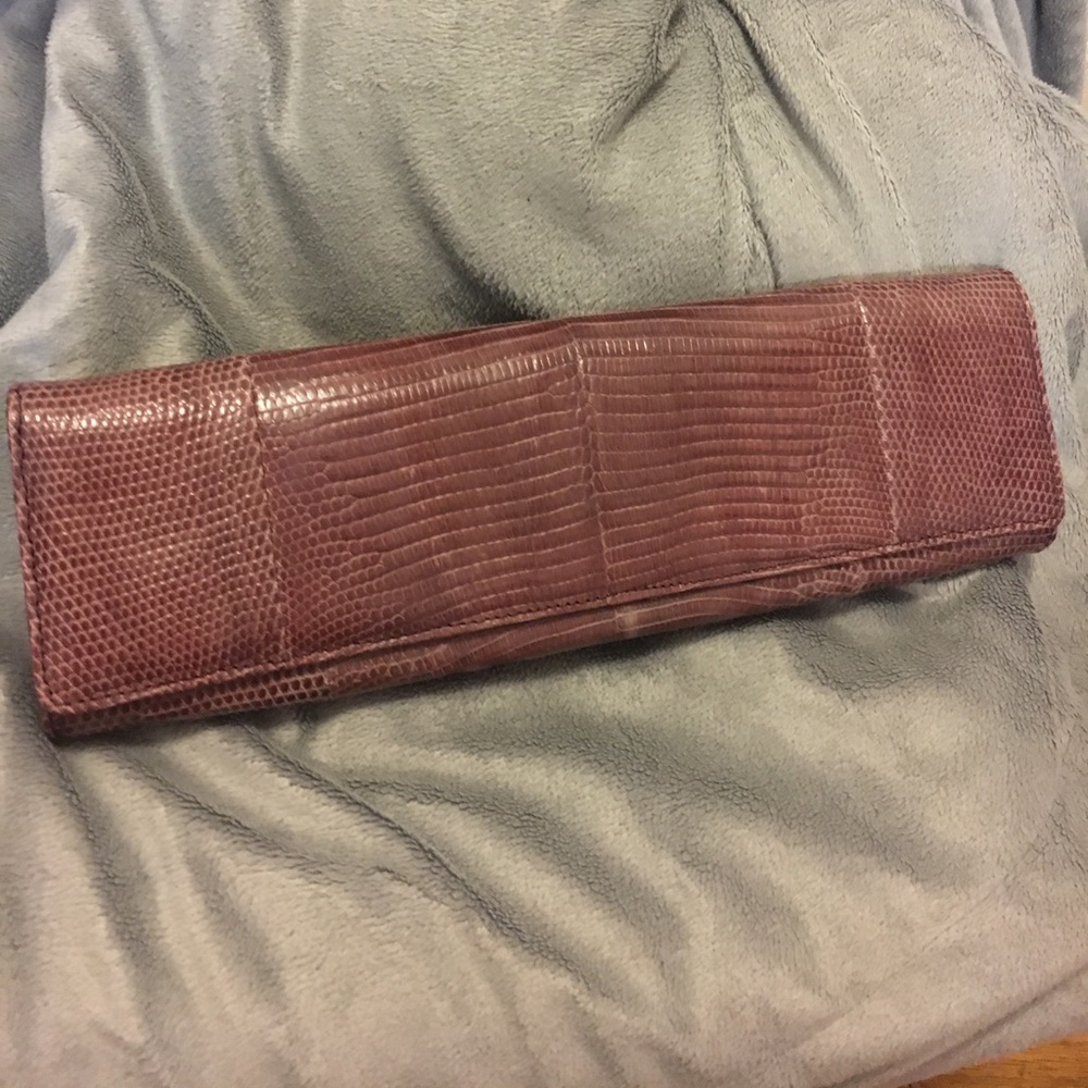 Like new snake skin long clutch