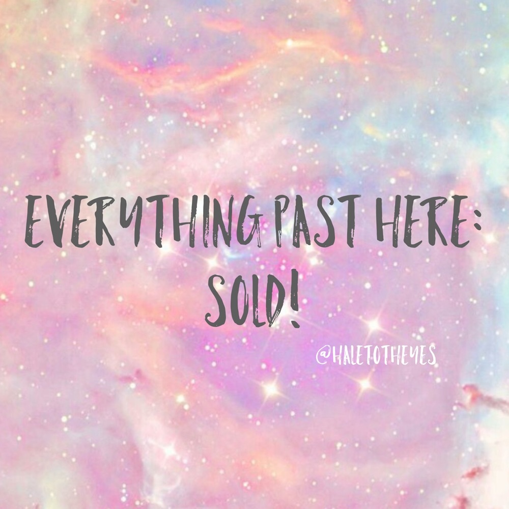 ⚠️ STOP: Everything past here is sold! ⚠️