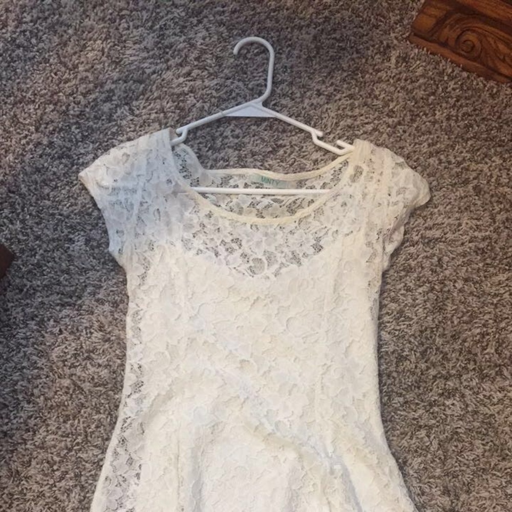 White lace dress
