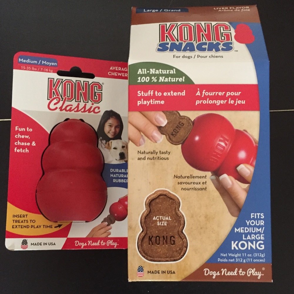 Dog toy and treats
