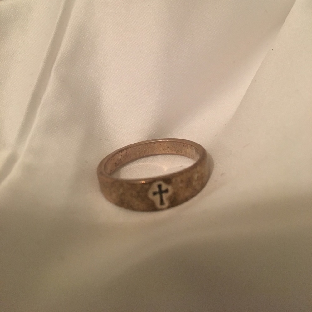 James Avery small cross ring