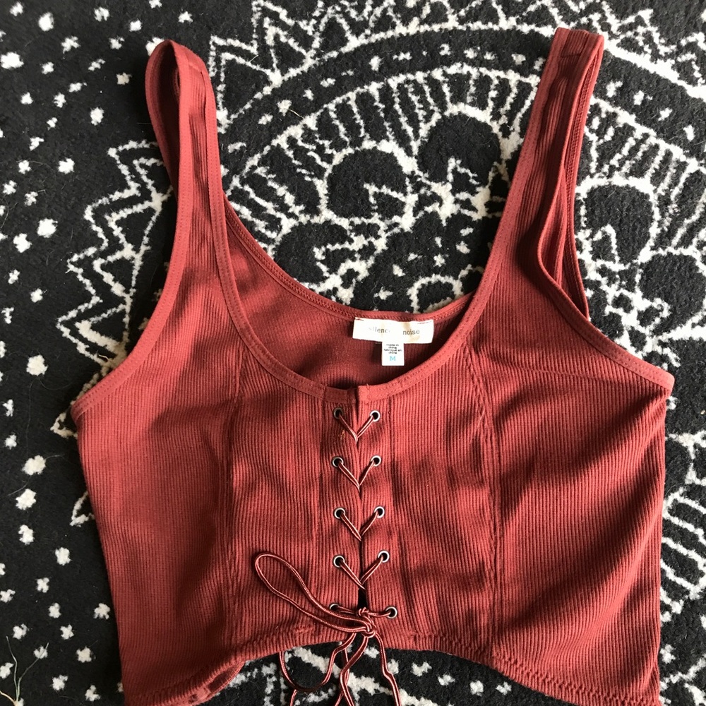 Super sexy lace up crop top