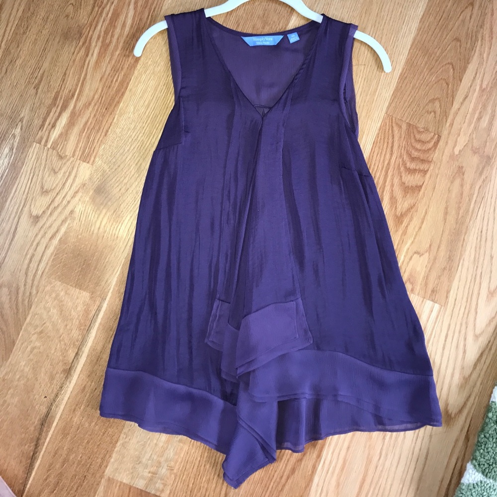 Vera wang purple tank top