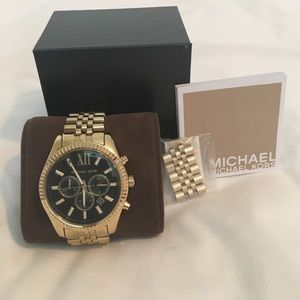 Unisex Michael Kors chronograph Lexington watch
