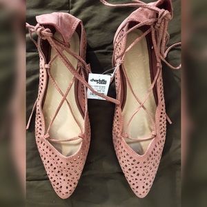 Pink Ballet Flats (NEVER WORN!!) BRAND NEW!!!