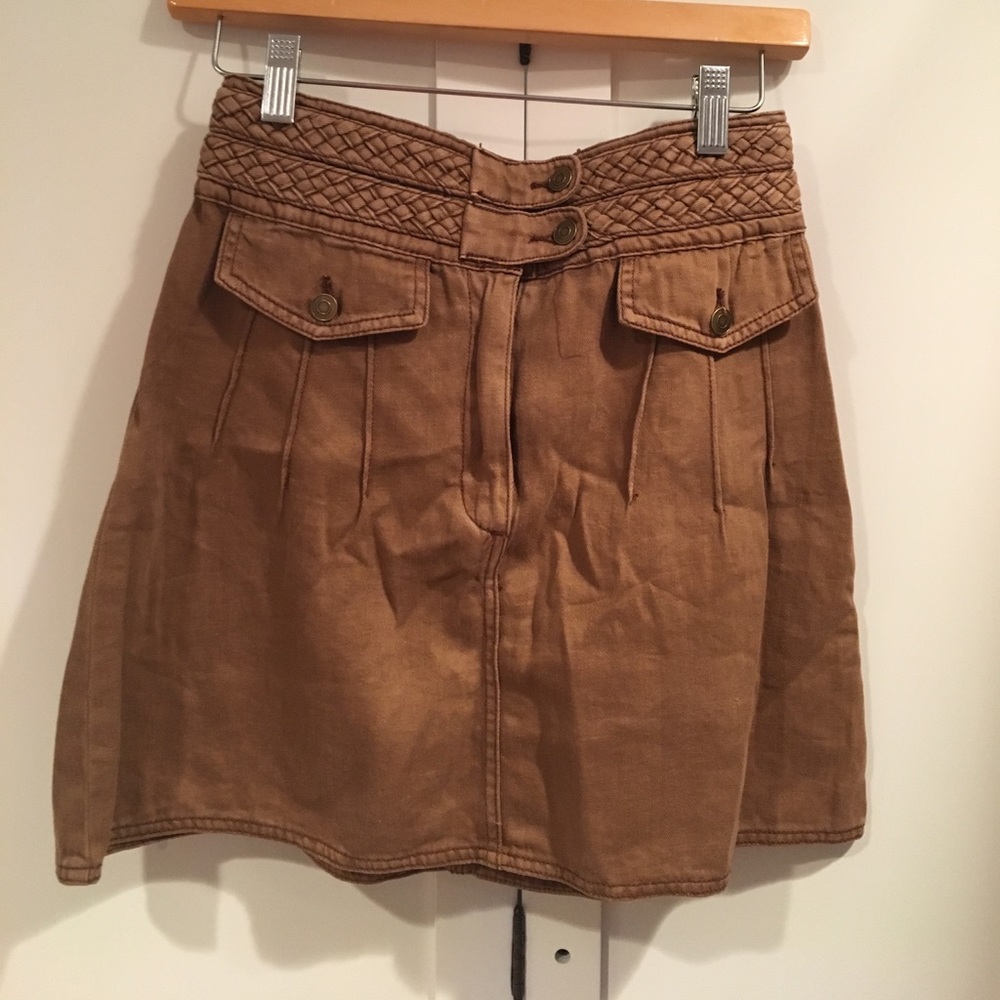Free People brown skirt