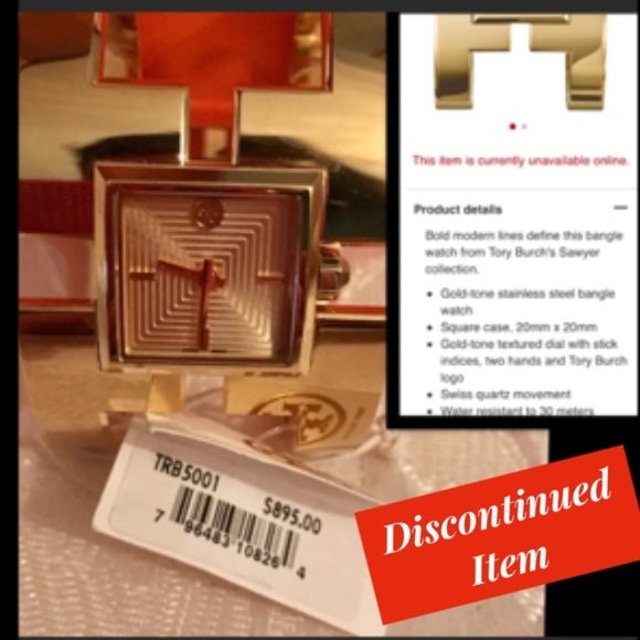 🌹HPx2🌹Tory Burch Sawyer 10yr•AnnBangleWatch•DISC - Picture 8 of 8