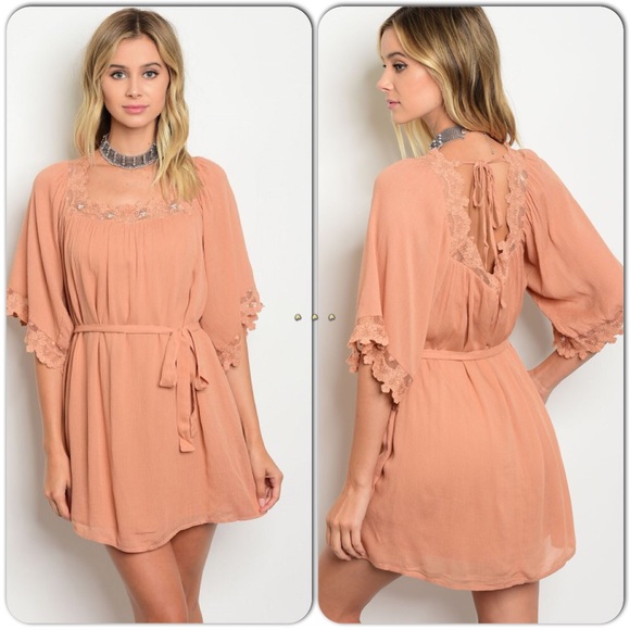 Dress Crochet Blush Tone-LAST ONE - Picture 5 of 5