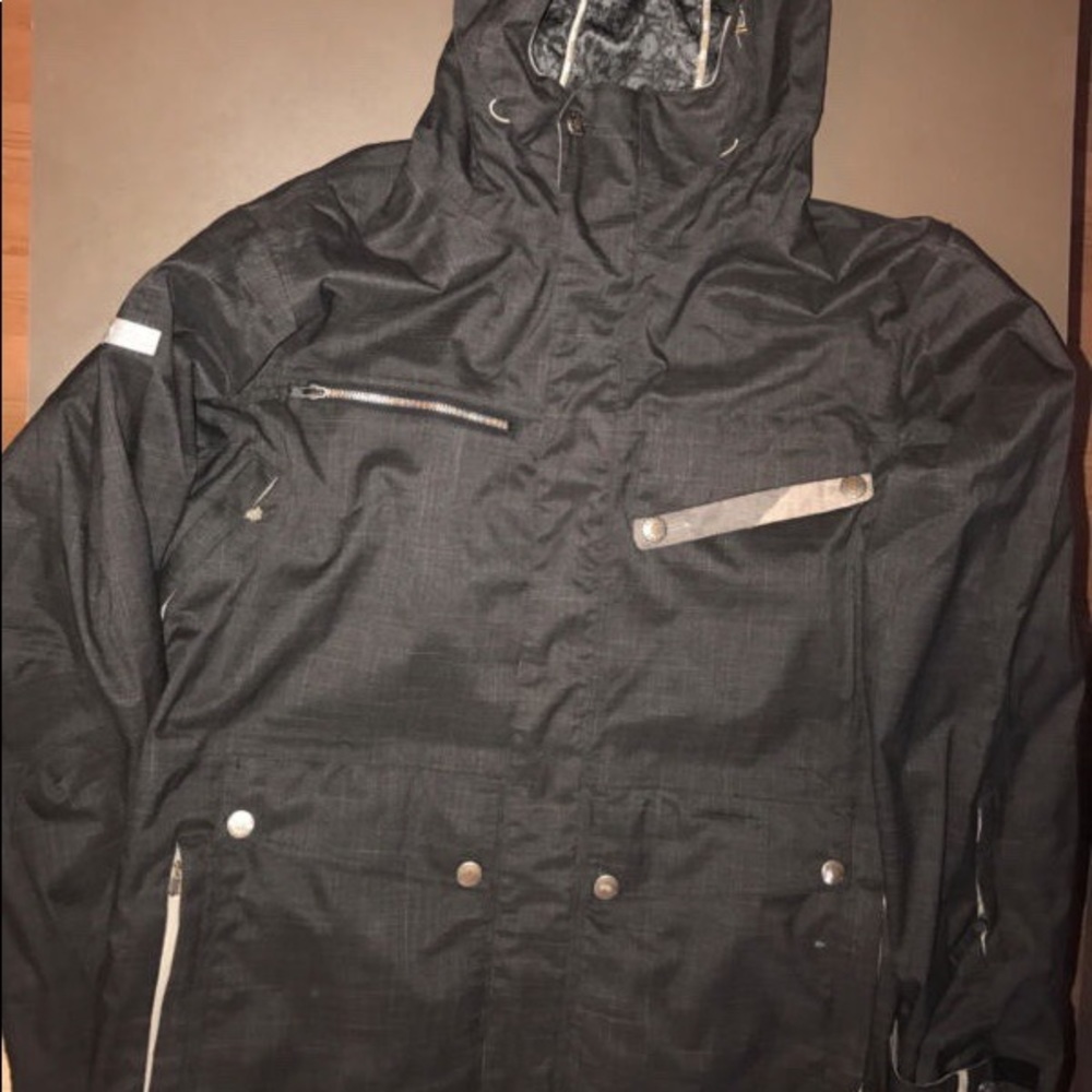 CAPPEL Snowboard Jacket Men's Black & Gold sz Med