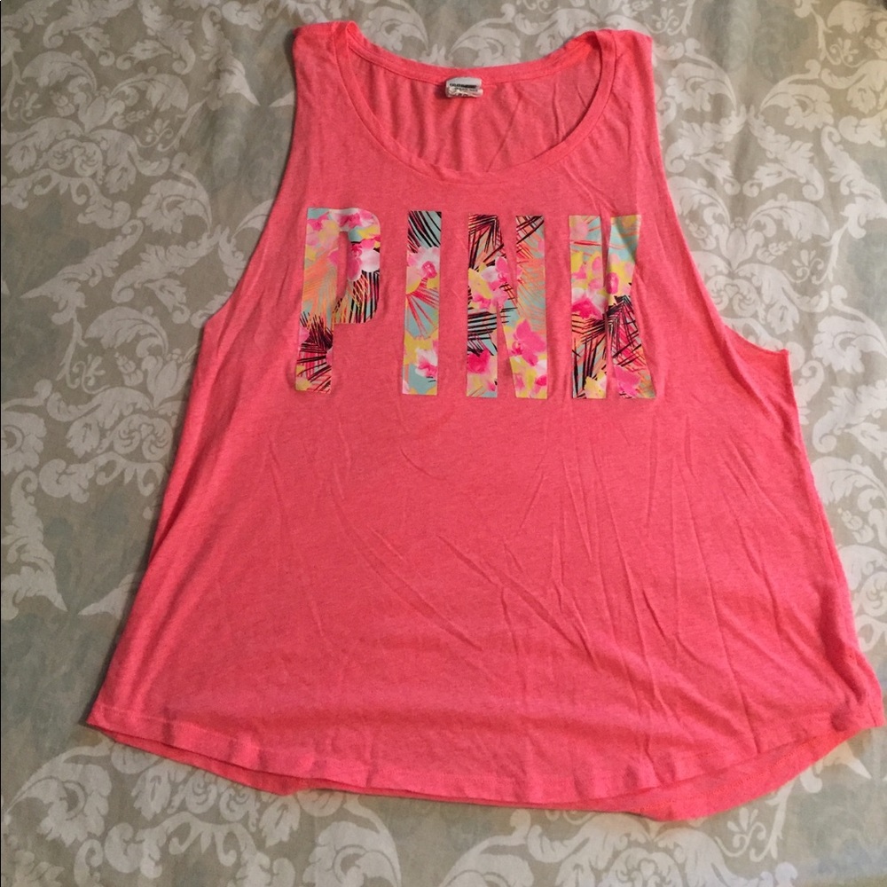 PINK floral tank
