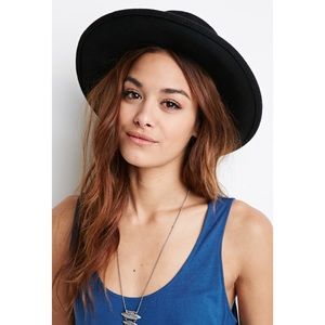 Forever21 Black Wide Brim Hat