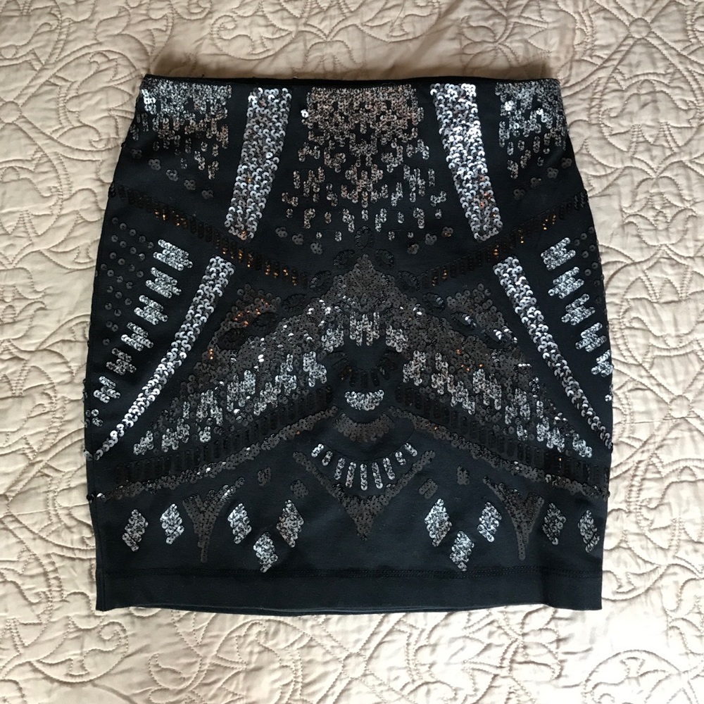 Express sequined miniskirt