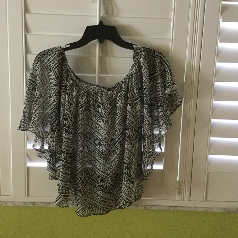 Black and White Print Shirt