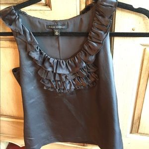 Gorgeous BR silk slate gray top