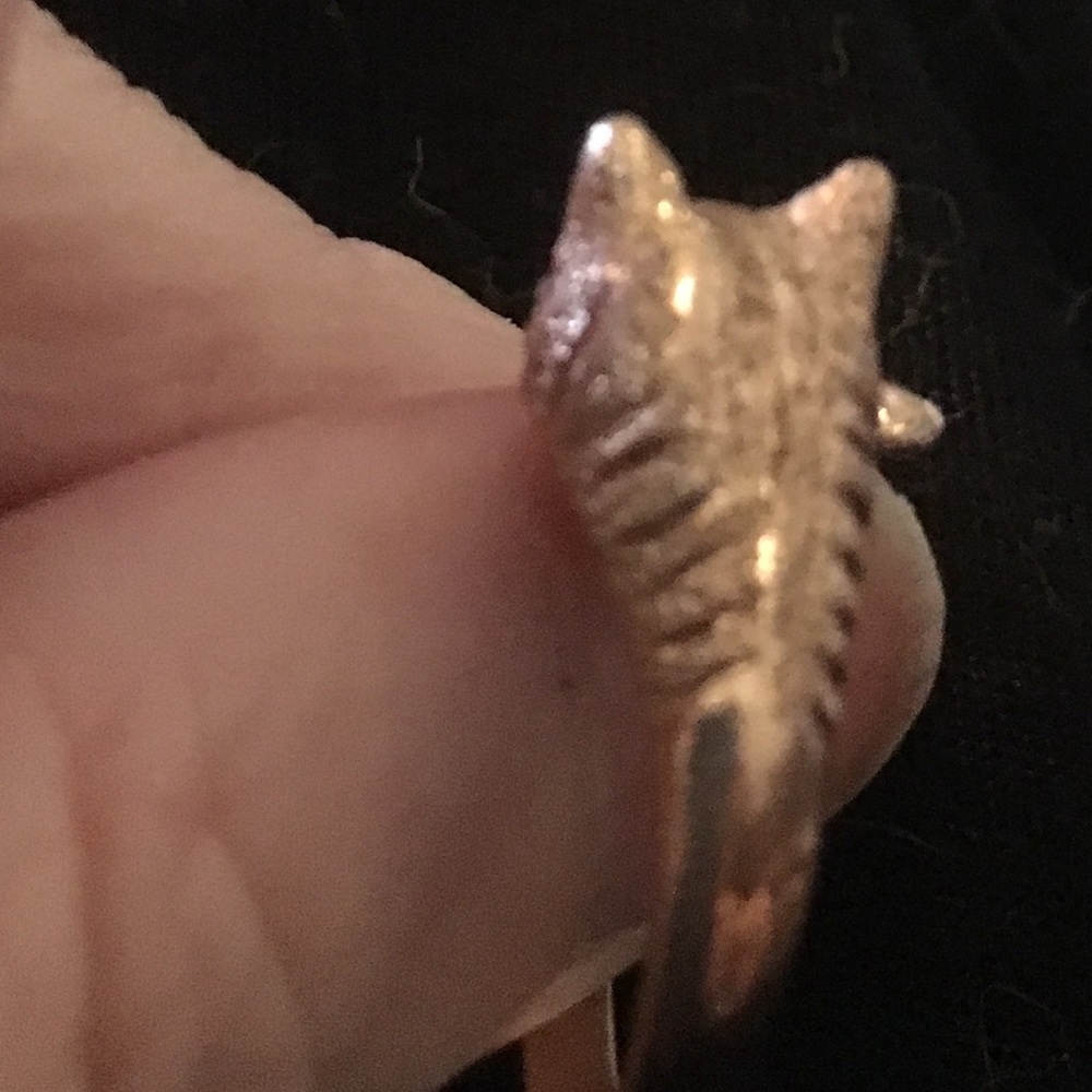 14k Rose Gold cat ring