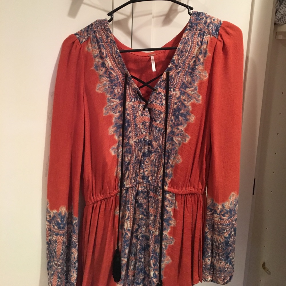 Free People flowy long sleeve top