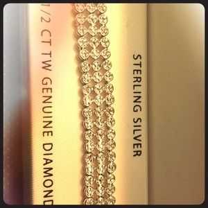 1/2 carat diamond bracelet