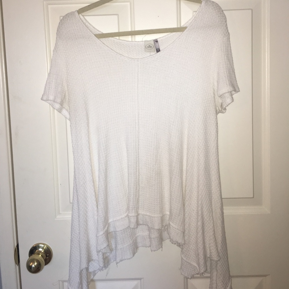 knit high low tshirt