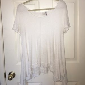 knit high low tshirt