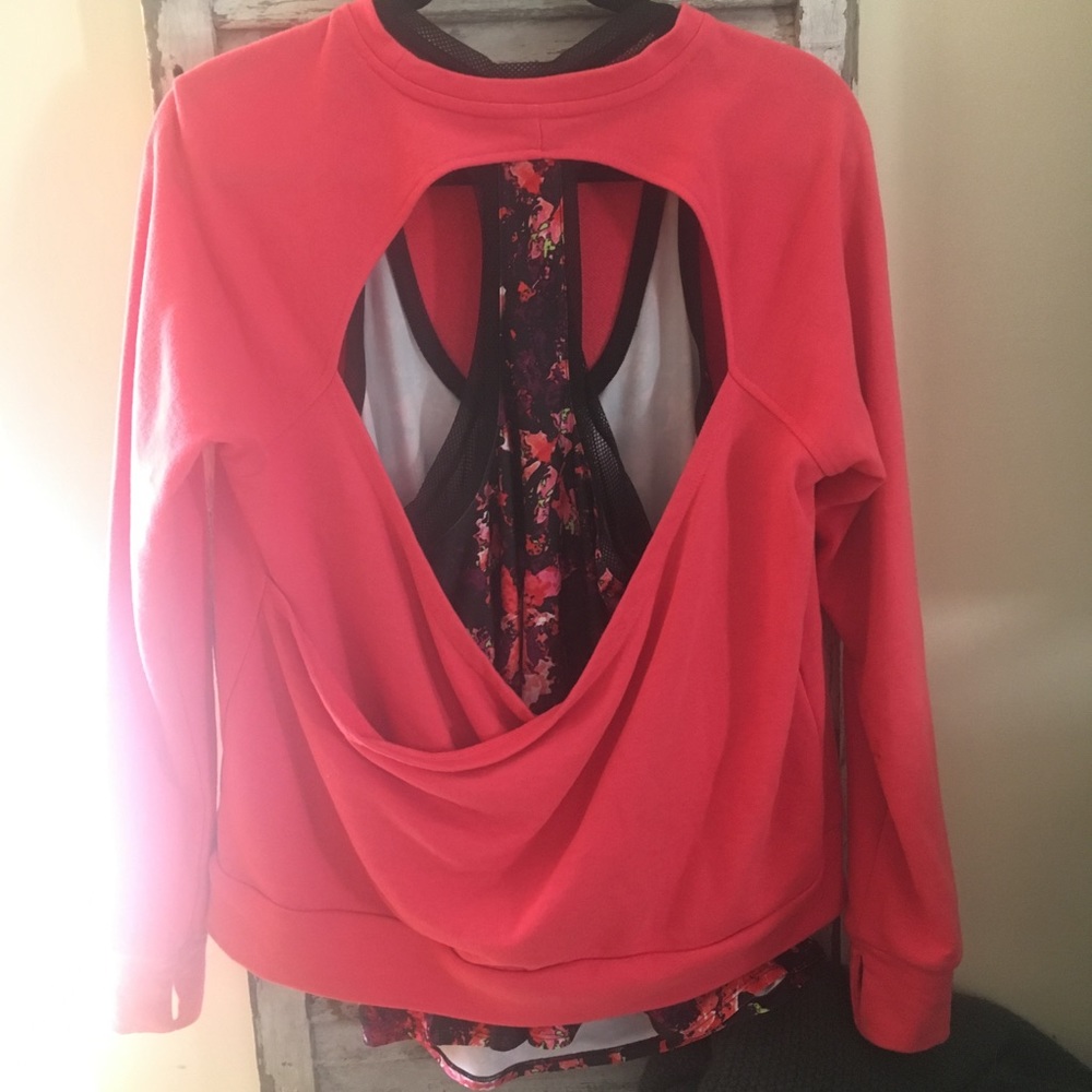 SET OF 2:  Fabletics Tank and Crew Neck Sweatshirt
