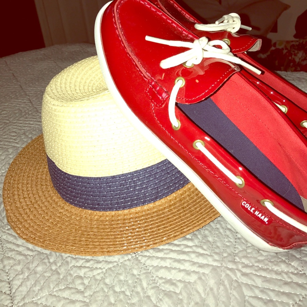 Cole Haan Red Boat 🚣 Shoes worn once ‼️
