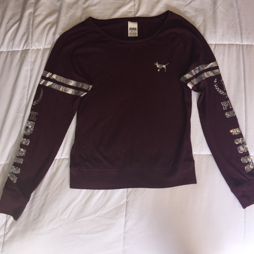 PINK long sleeve crew neck