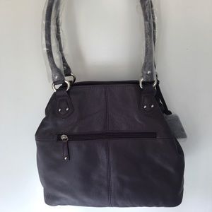 Tignannello purple leather purse and wallet